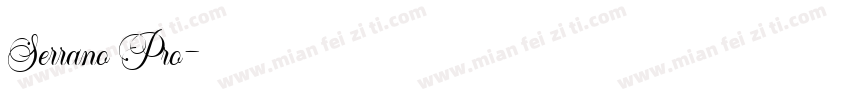 Serrano Pro字体转换